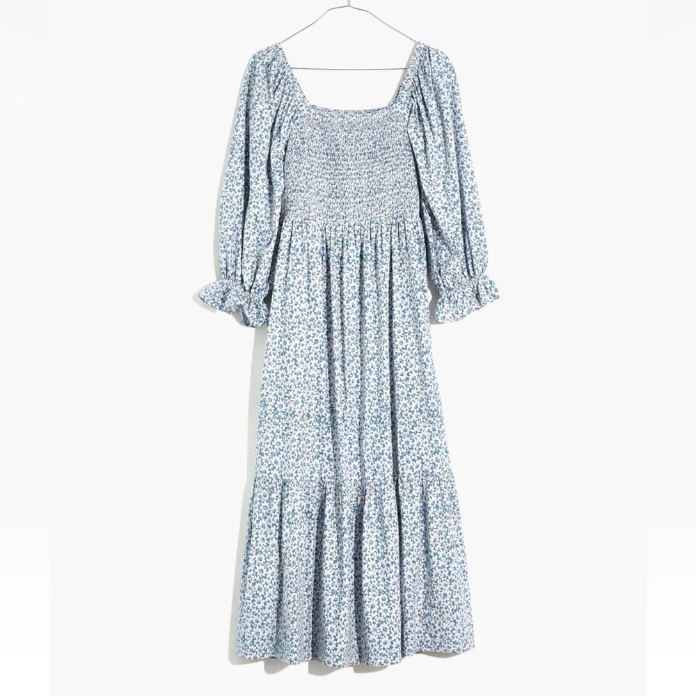 Nap dress- style madewell smocked midi dress